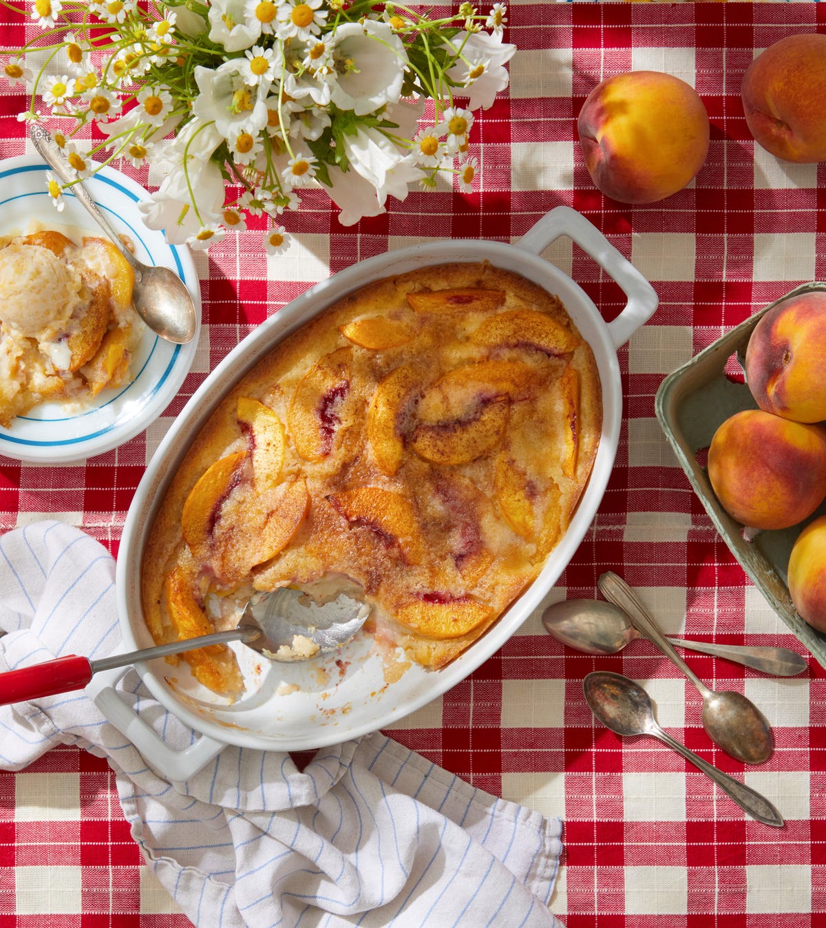 Peach Cobbler and Ice Cream-image