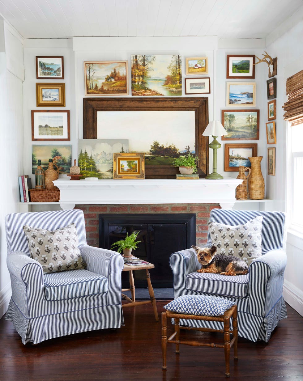 reading nook in a 1920s bungalow in west virginia