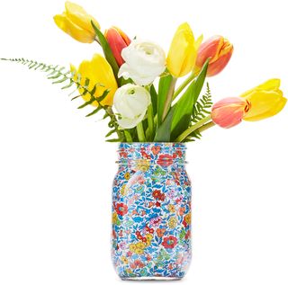 flower vase in a mason jar
