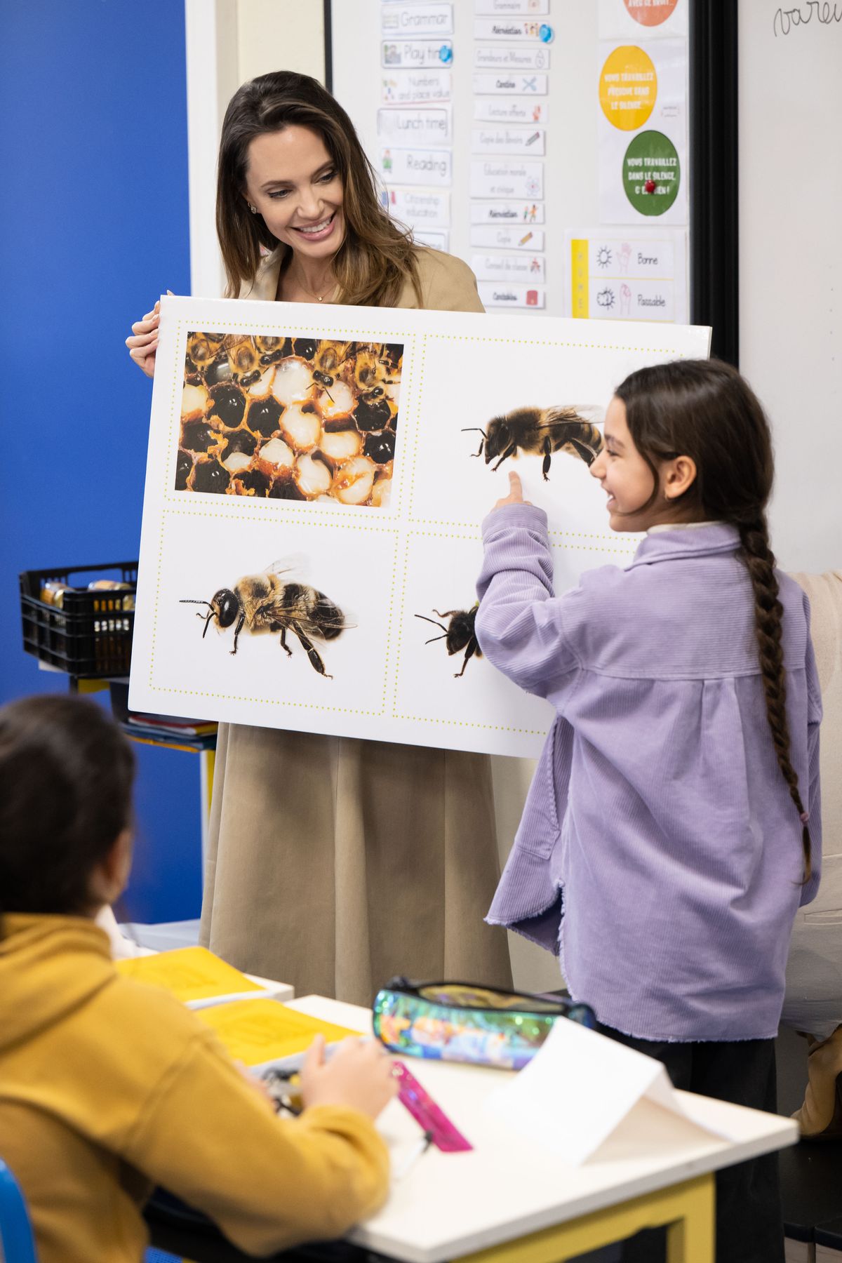 How Angelina Jolie Is Sharing Her Bee-lief in Biodiversity with Children
