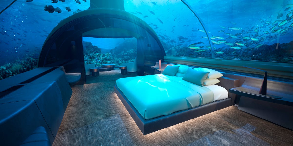 Дом под водой. Conrad Maldives Rangali Island, Мальдивы. Подводная вилла в Conrad Maldives Rangali Island 5*. Poseidon Undersea Resort, Фиджи. Conrad Maldives Rangali Island 5 отель под водой.