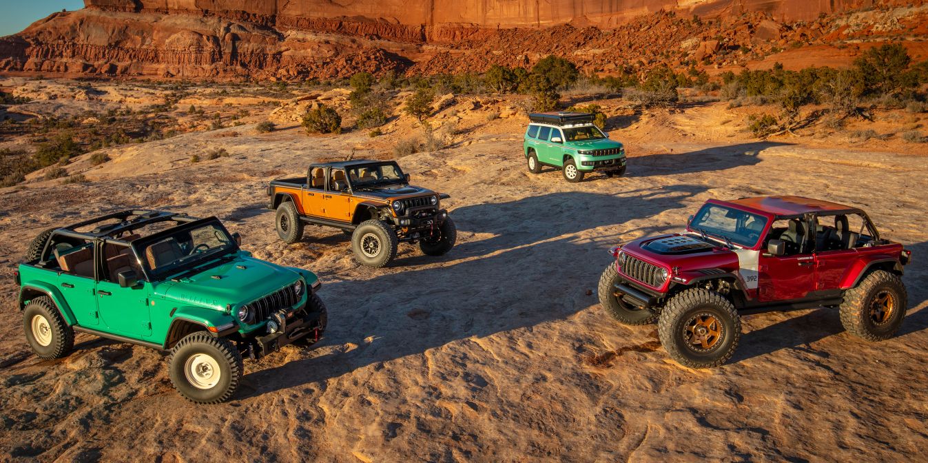 Jeep Blends Retro and Modern Themes in Moab Off - Road Concepts