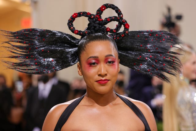 Naomi Osaka Honors Her Heritage in Gown & Edgy Boots at 2021 Met