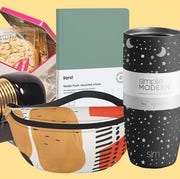 gifts for coworkers journals, mug, bag, cookies