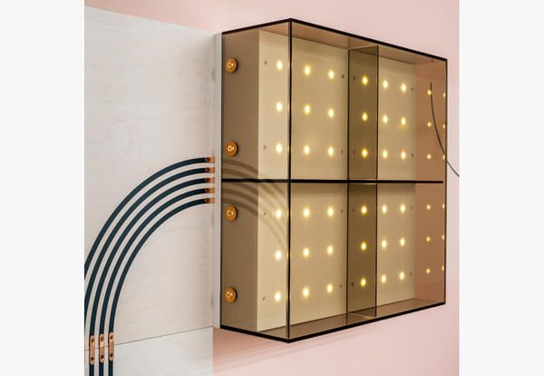 Lighting, Furniture, Wall, Material property, Ceiling, Light fixture, Glass, Cupboard, Room, Metal, 