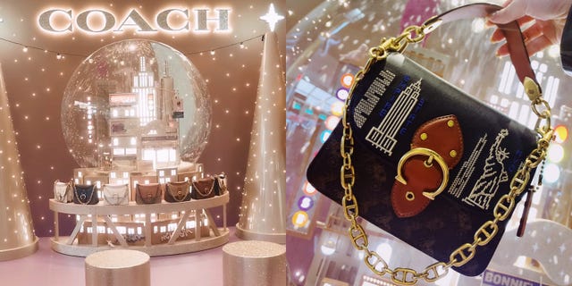 coach 在台灣打造全球唯一聖誕快閃店！「夢幻雪球＋紐約街景」把時代廣場搬來台北好拍又好逛