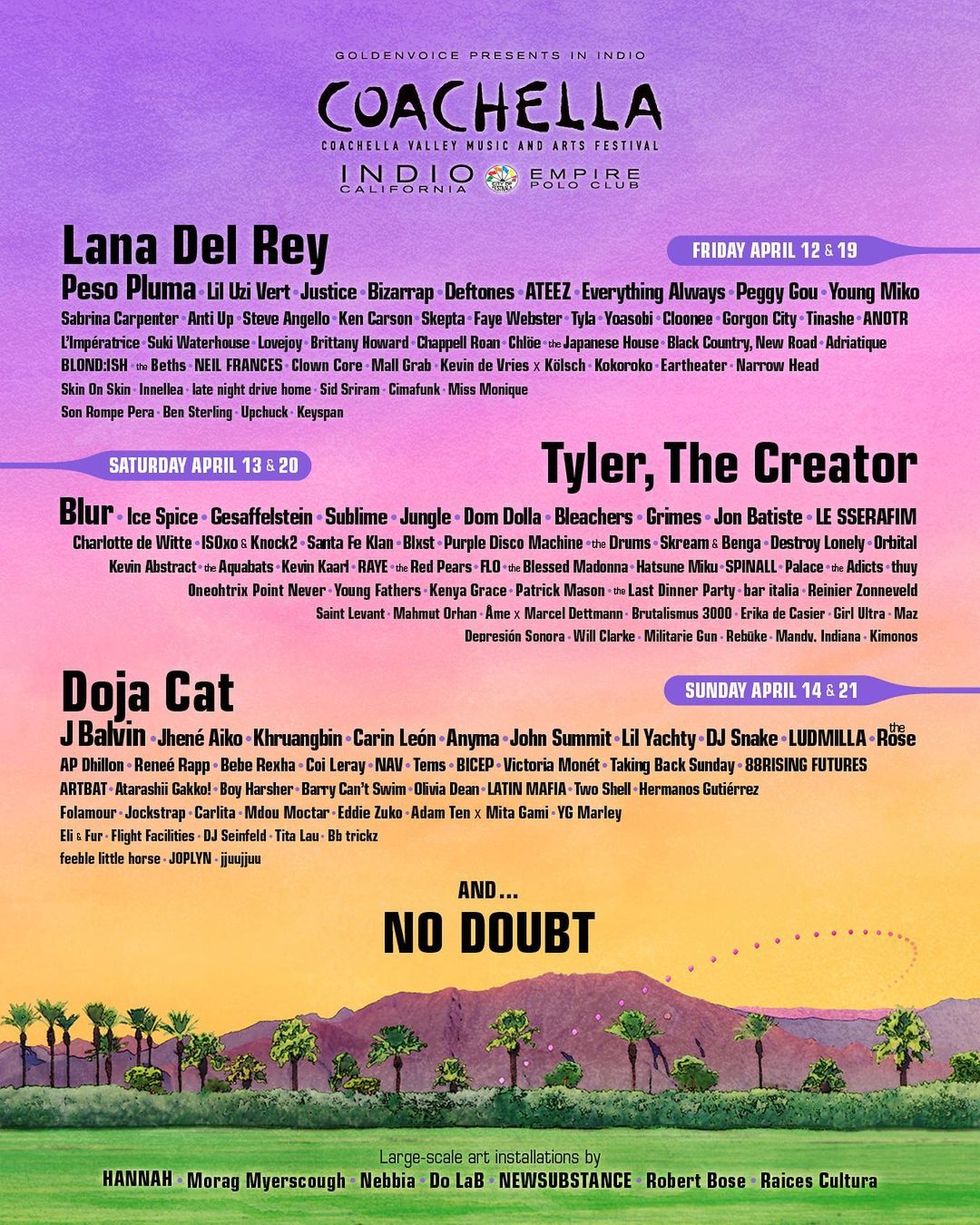 text, timeline coachella festival 2024 headliner and other performers list