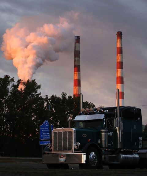 Smoke, Chimney, Transport, Steam, Vehicle, Sky, Tree, Pollution, Industry, Gas, 