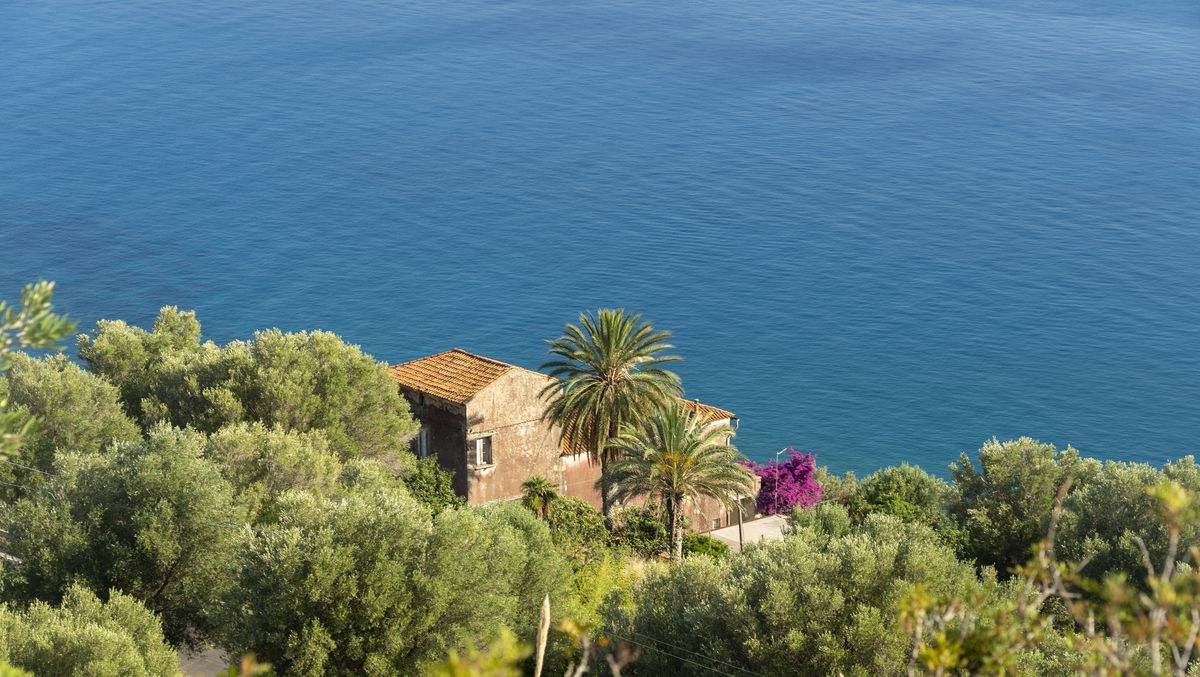 sapri coastline, campania, italy