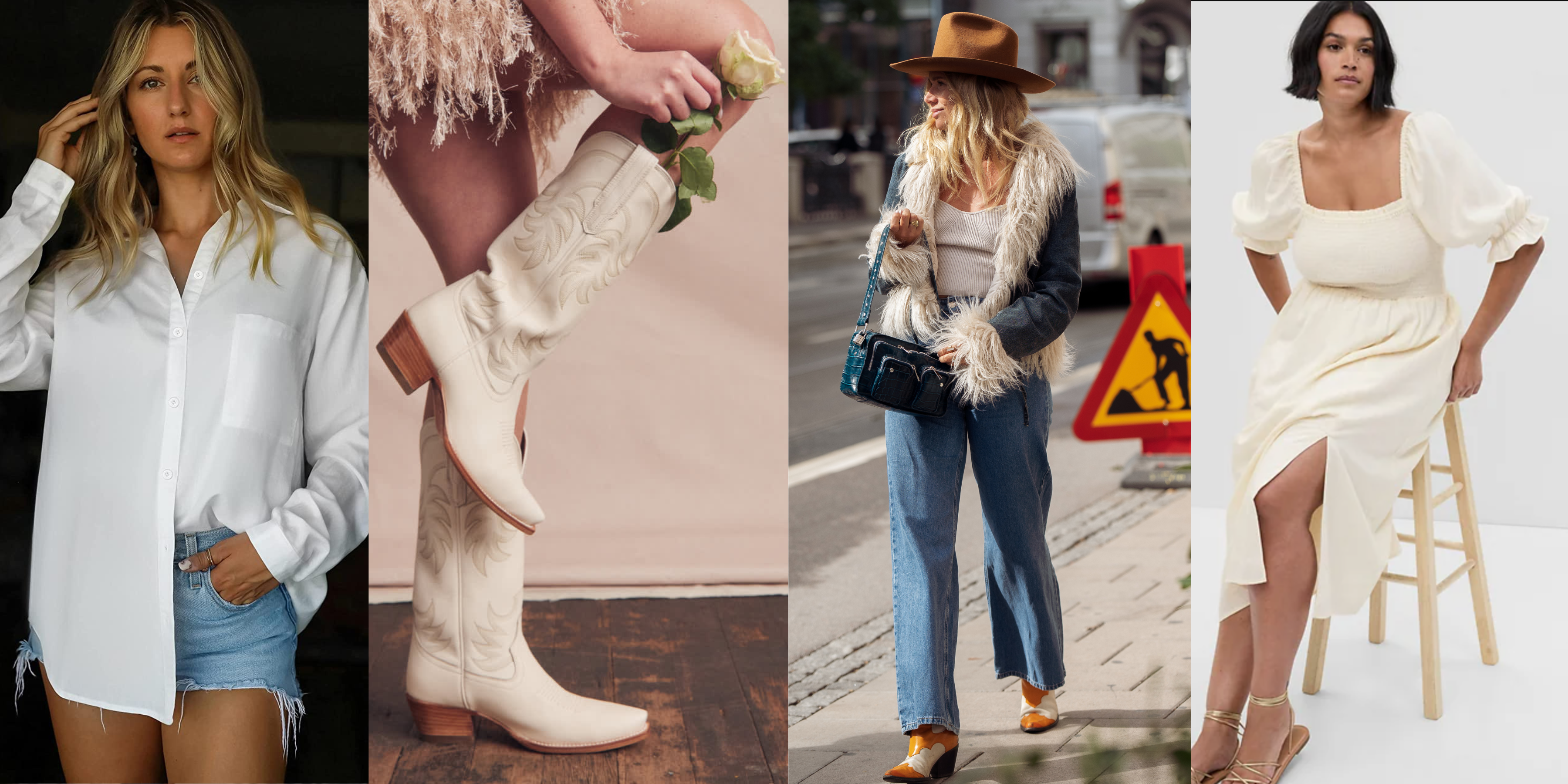 Fashioned For Living: high waisted jeans outfit with cowboy boots