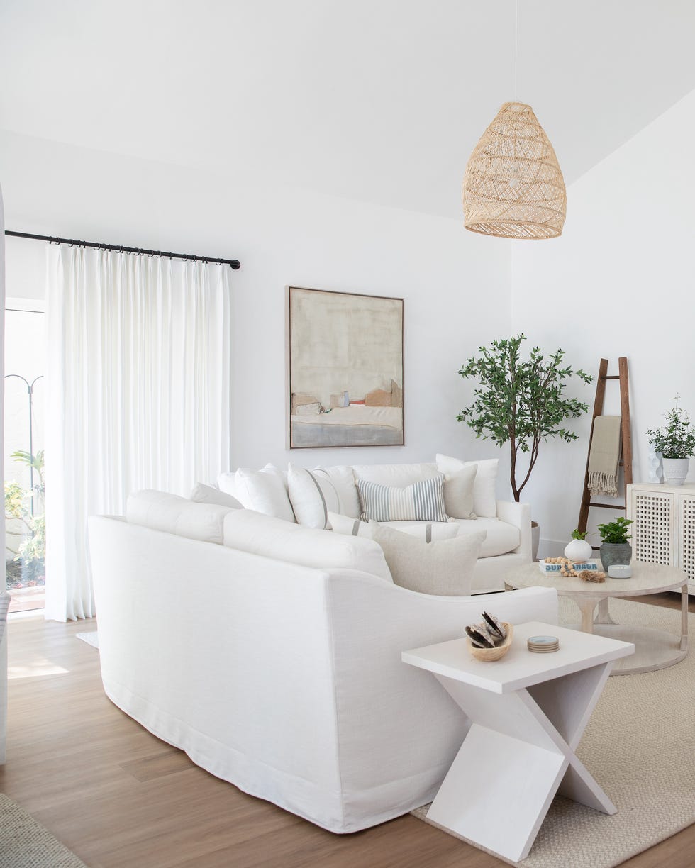 white living room