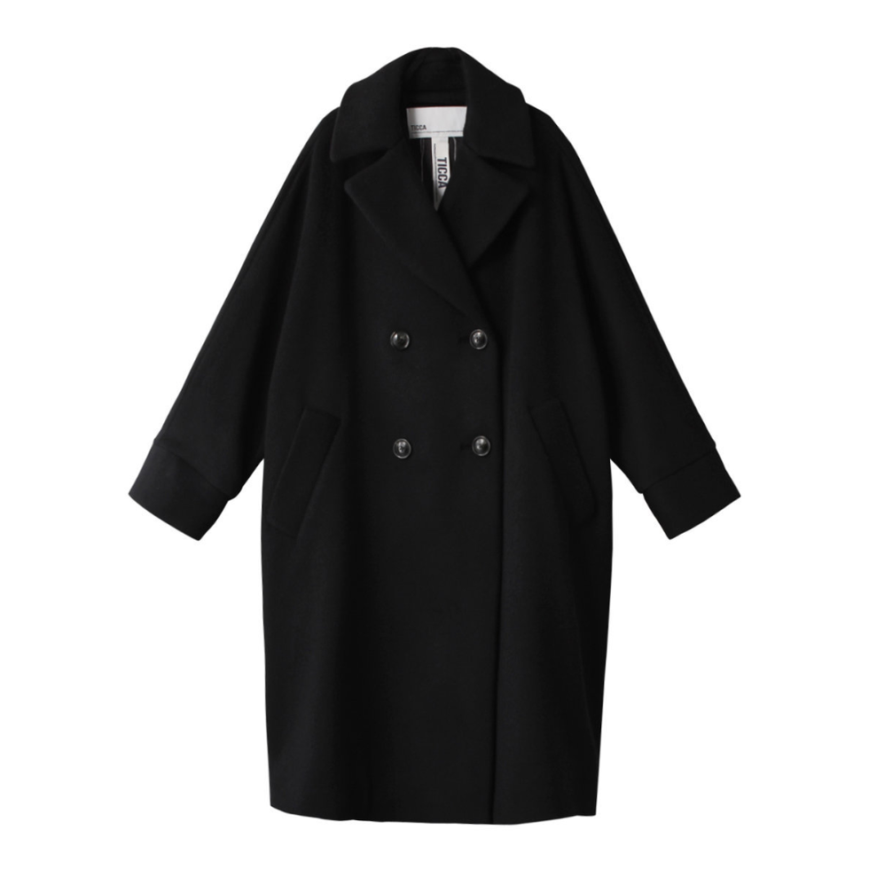 美品 ZARA アルパカ モヘア ロング丈 ダブル ヘリンボーン コート 希少 美品 ZARA アルパカ モヘア ロング丈 ダブル ヘリンボーン