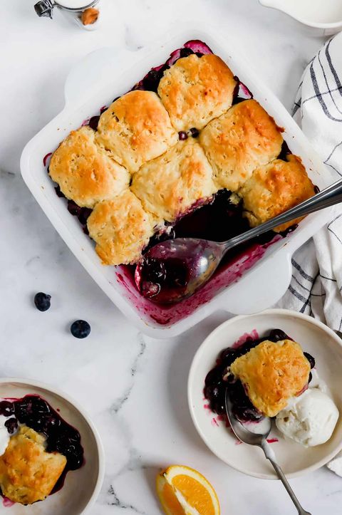 blueberry cobbler with orange biscuits recipe