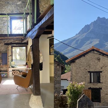 una reforma de un antiguo corral centenario convertido en casa de pueblo con vistas a picos de europa