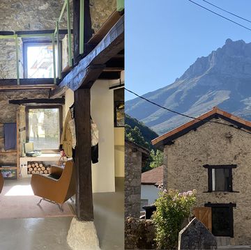 una reforma de un antiguo corral centenario convertido en casa de pueblo con vistas a picos de europa