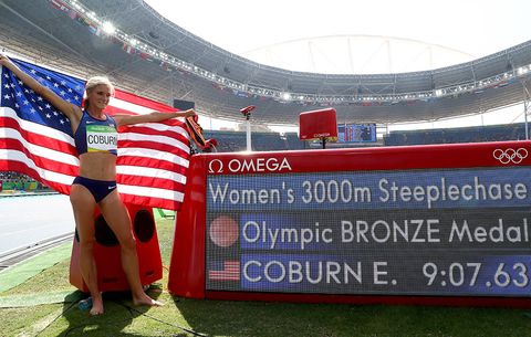 Emma Coburn in the 2016 Olympics