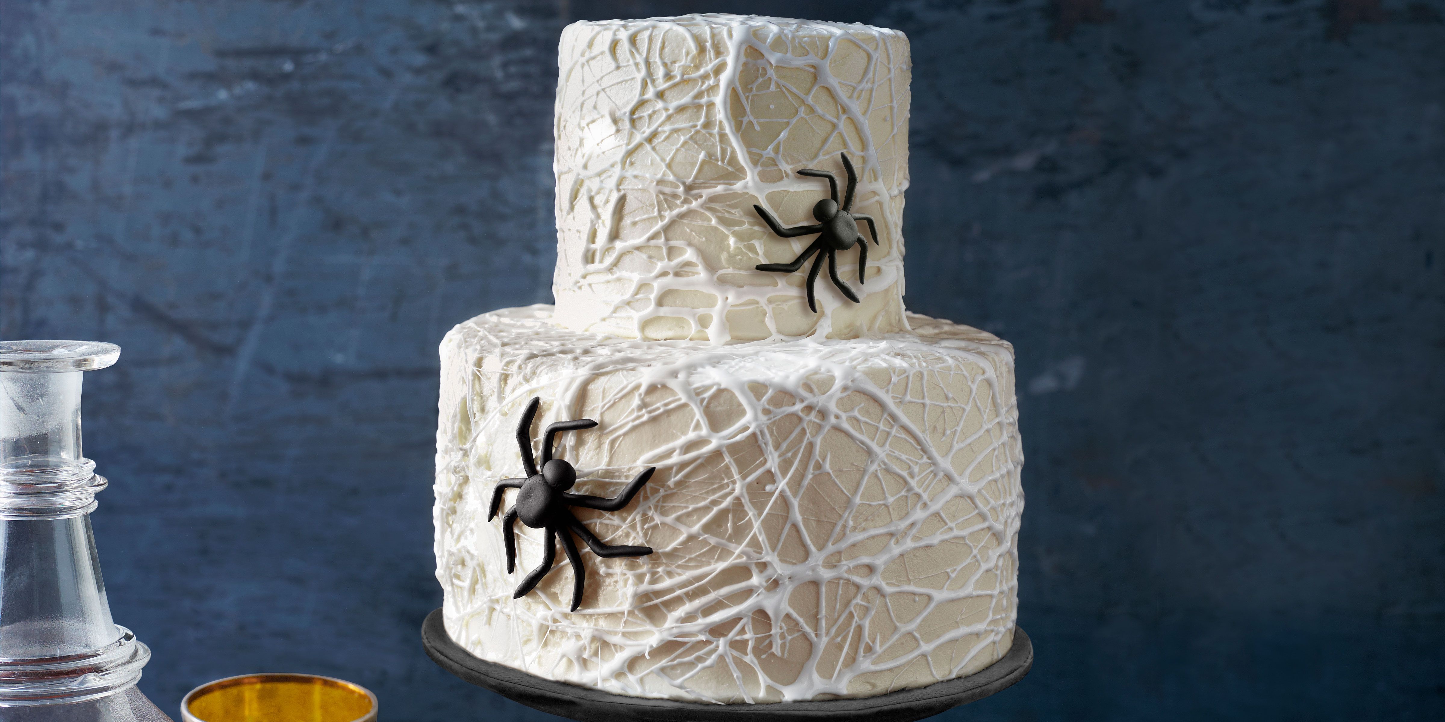 how to make Spiderweb Brownie Cake - YouTube
