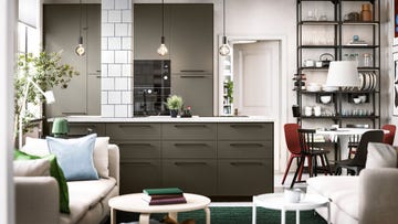 cocina abierta ordenada