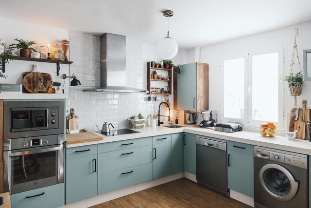 cocina antes y después electrodomésticos