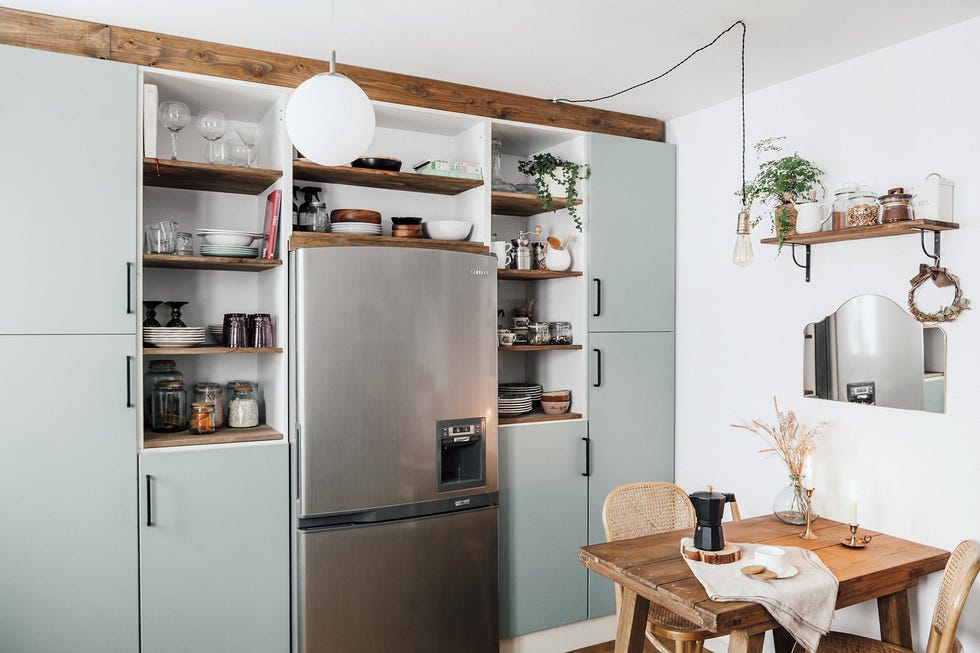 cocina antes y después zona de despensa