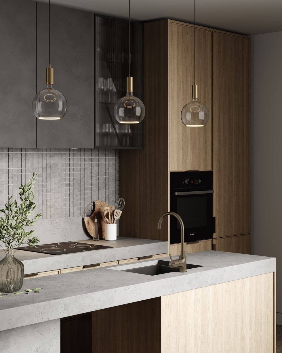 cocina industrial con un diseño funcional y práctico