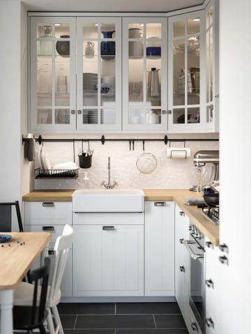 cocina pequeña blanca metod ikea