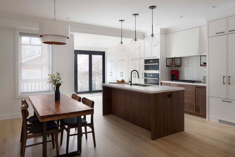 cocina abierta de estilo escandinavo