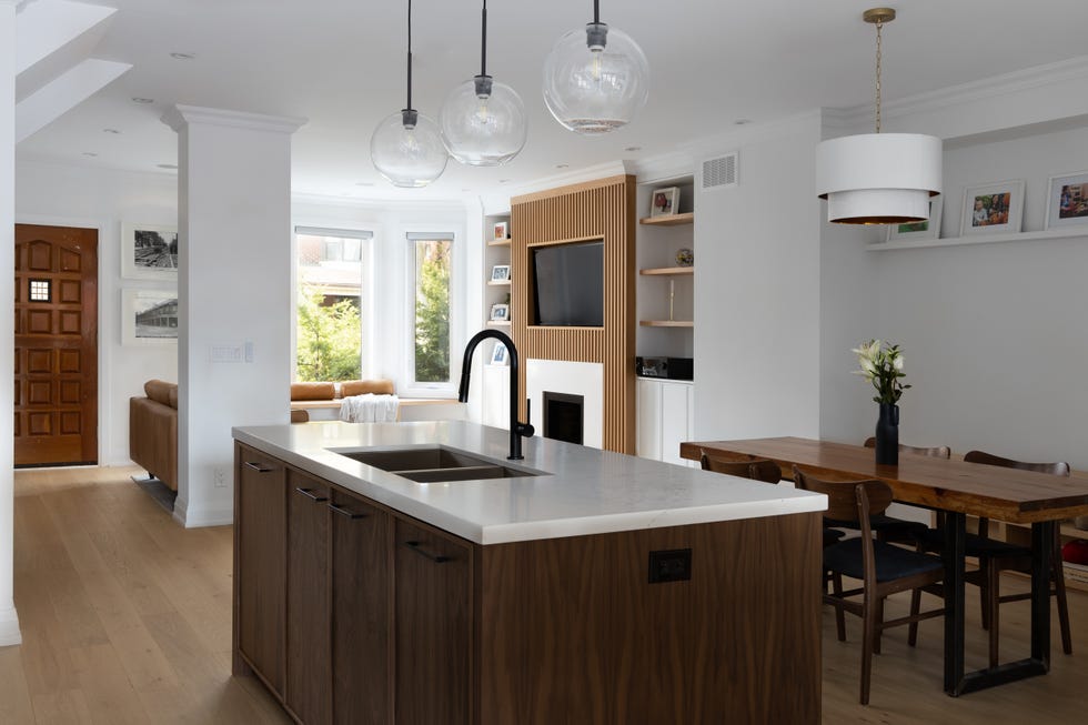 cocina abierta de estilo escandinavo
