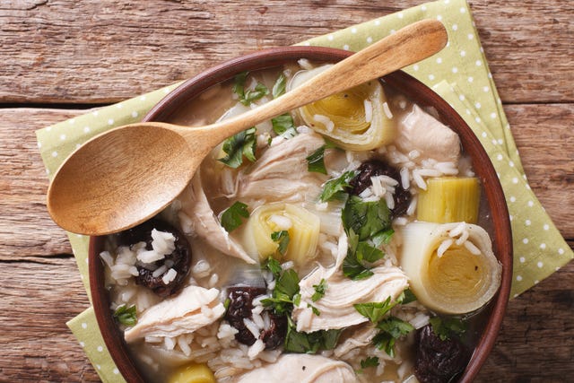 cock a leekie soup