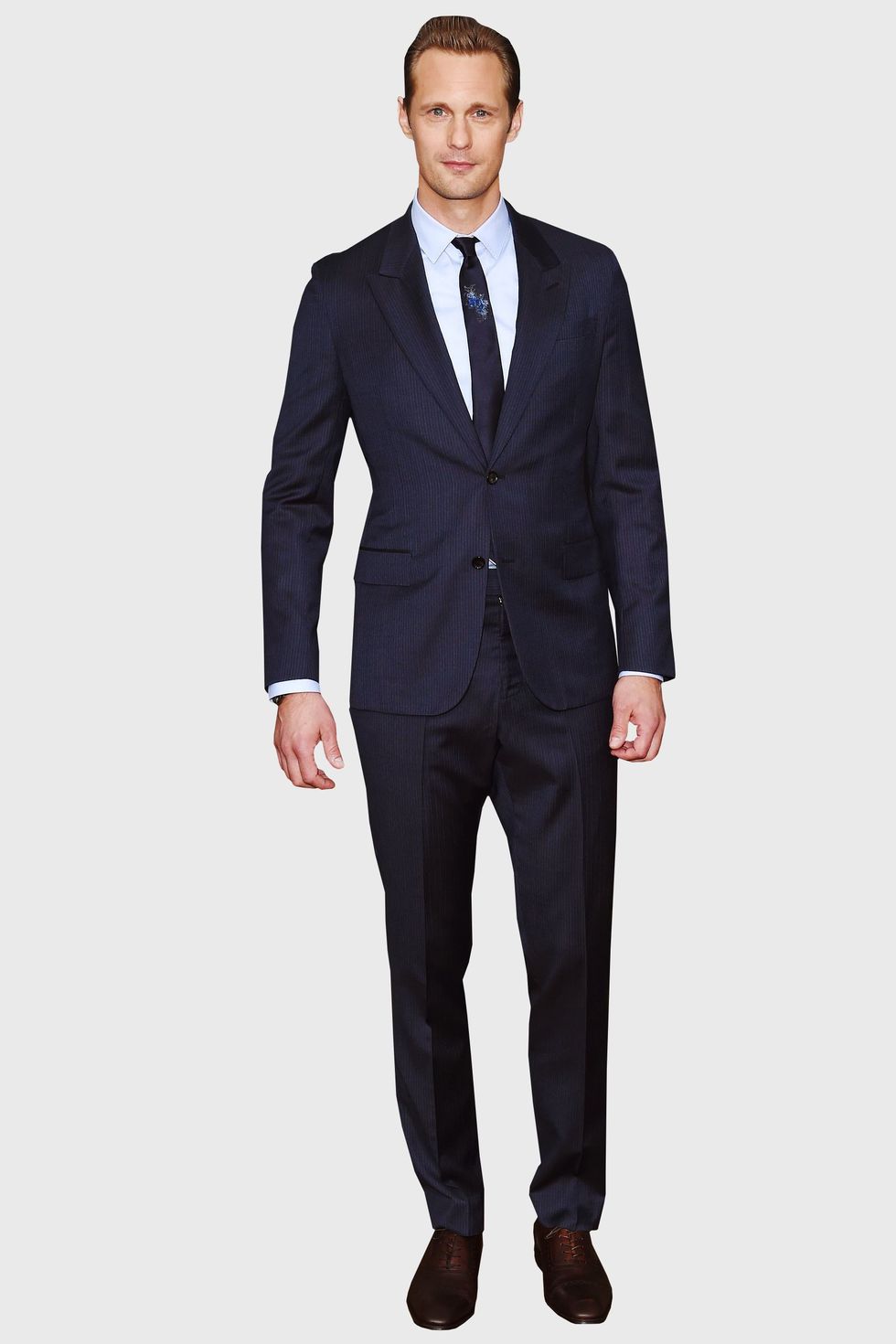 Men Navy Blue Suit Designer Wedding Dinner Tuxedo Casual Suits  (Coat+Vest+Pants)