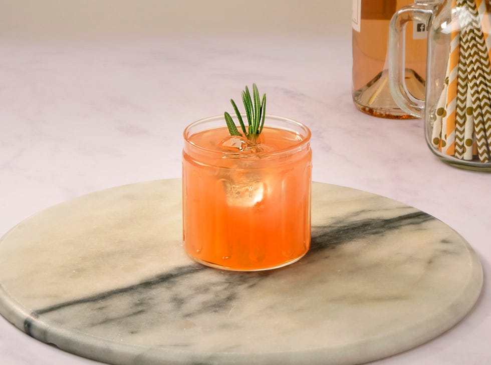 best cocktail recipes rosemary rose spritzer
