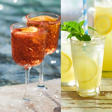 a group of glasses with liquid in them a group of glasses with liquid in them