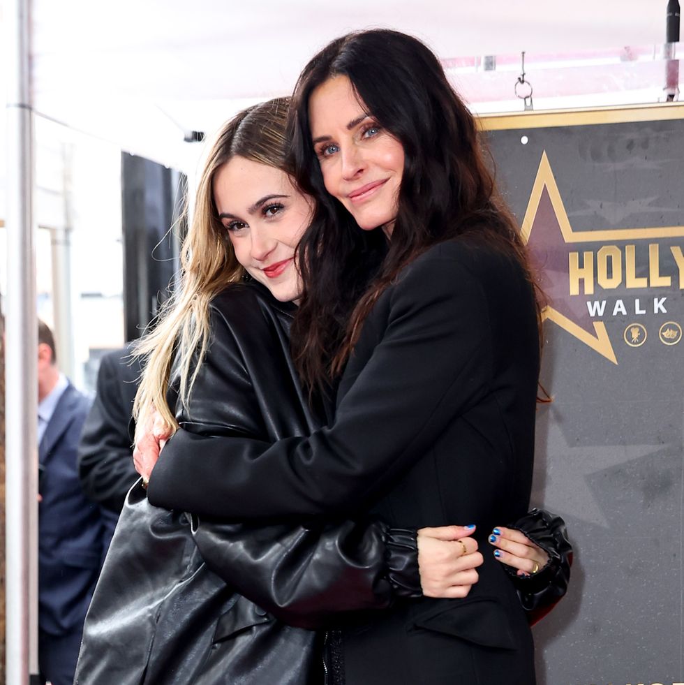 courteney cox honored with star on the hollywood walk of fame