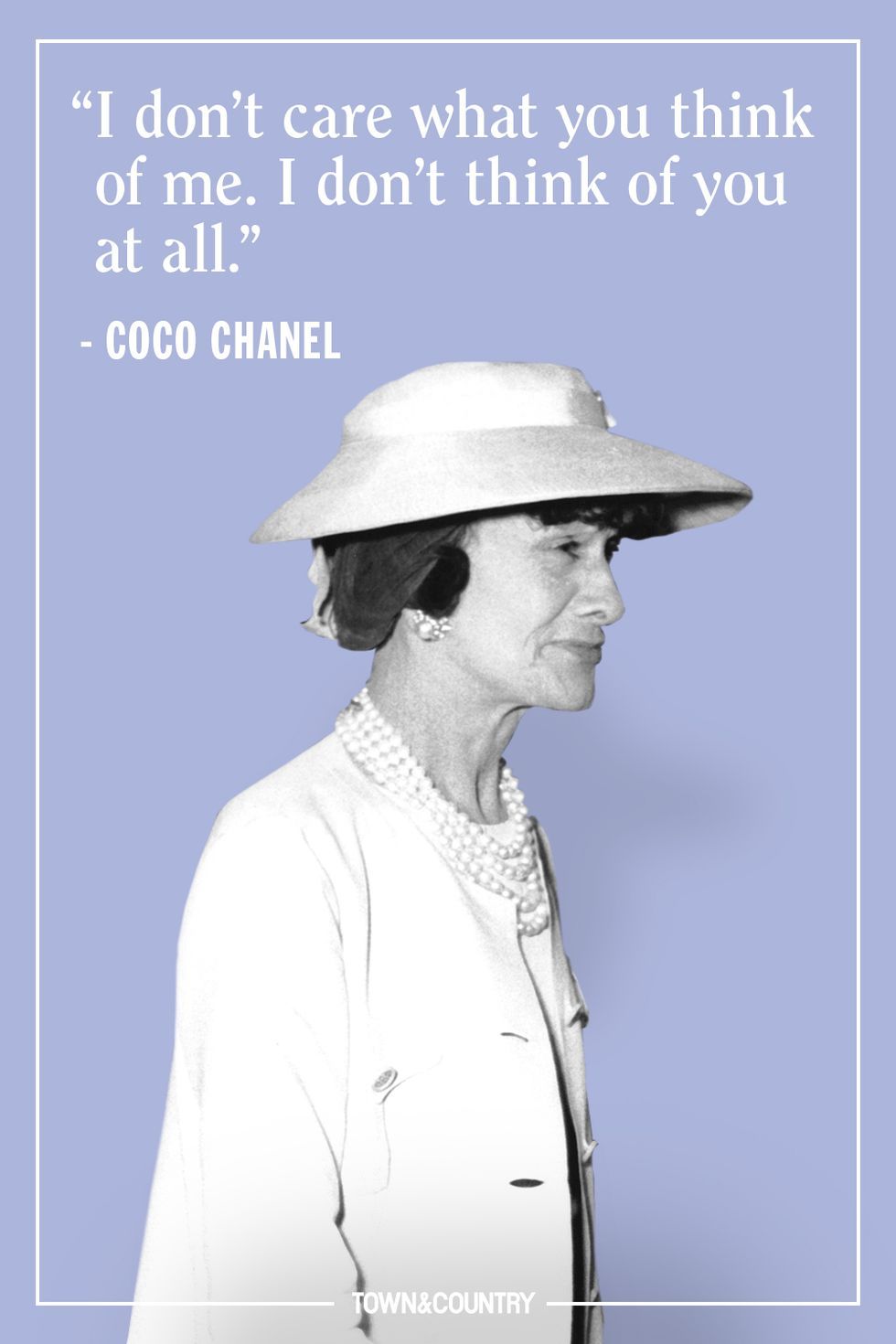 Let's stop with the cutesy Coco Chanel quotes on social media