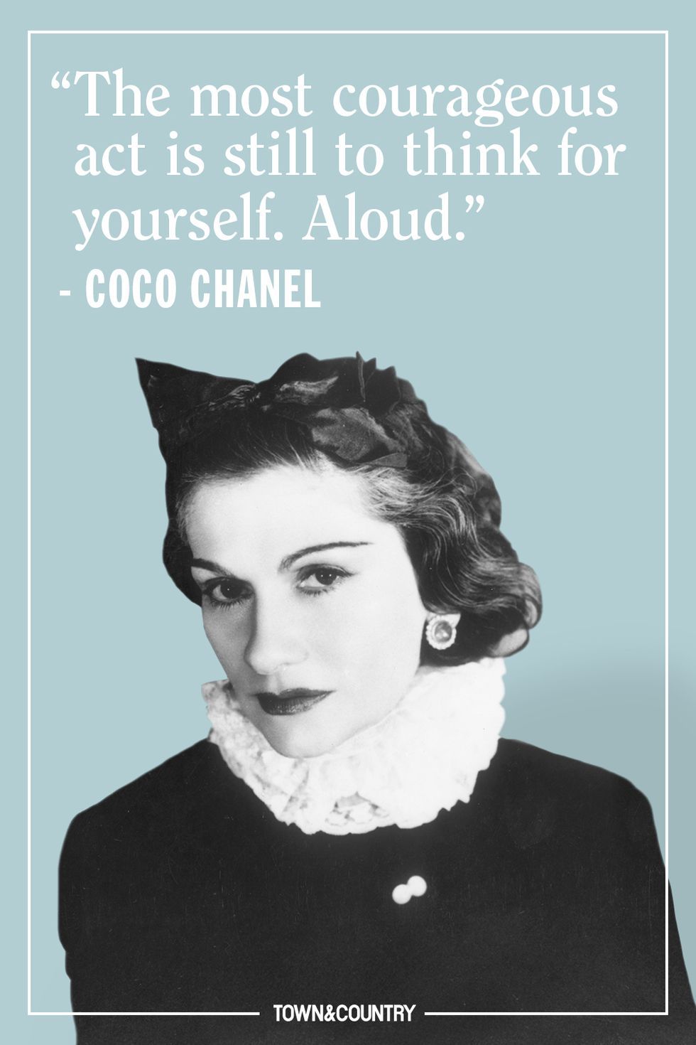 A woman is the age she deserves - Coco Chanel Poster by Clone Fashion