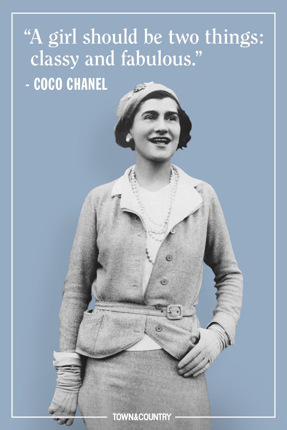 Coco Chanel Quote Printable Wall Art A Girl Should Be Two -  UK