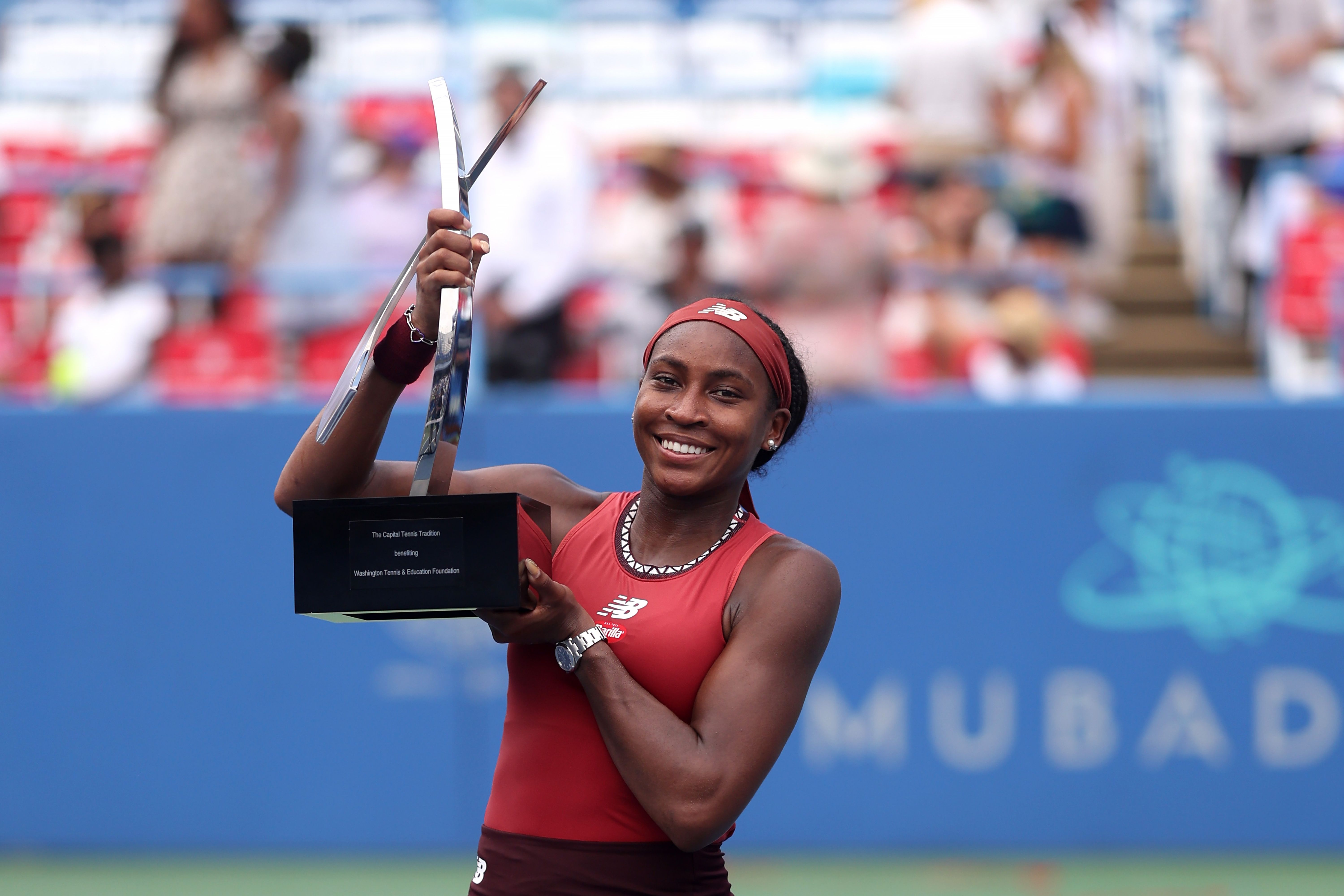 American tennis player Coco Gauff during the Italian open of tennis News  Photo - Getty Images