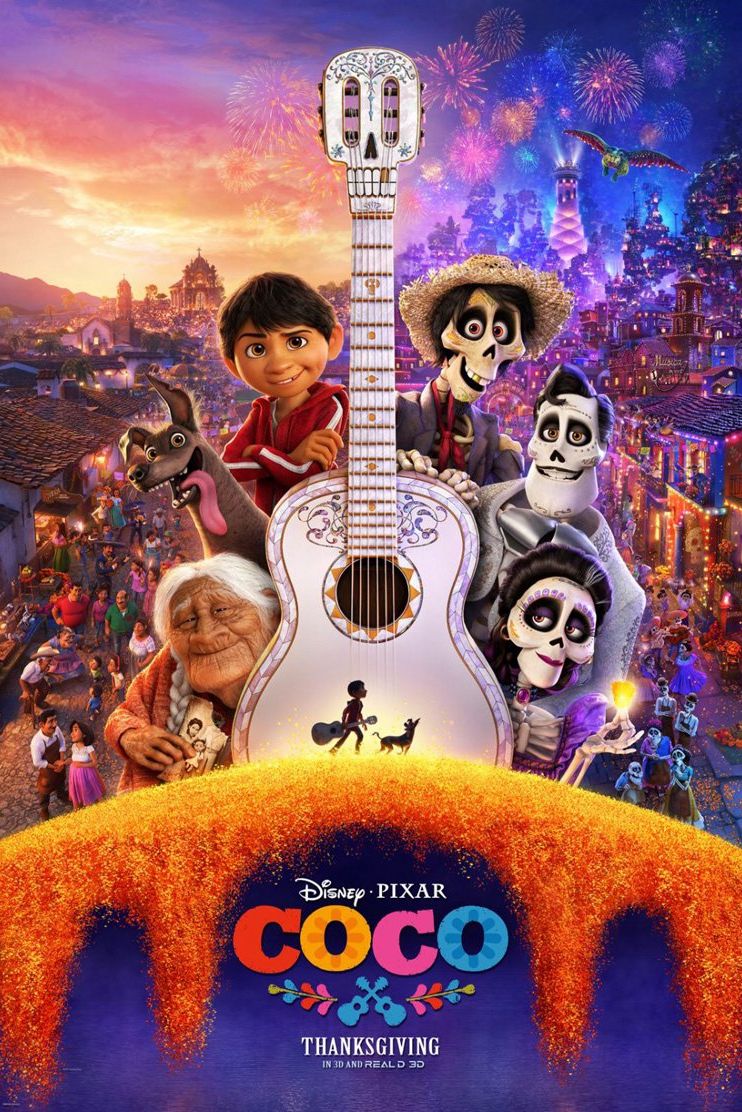 coco movie poster   best pixar movies