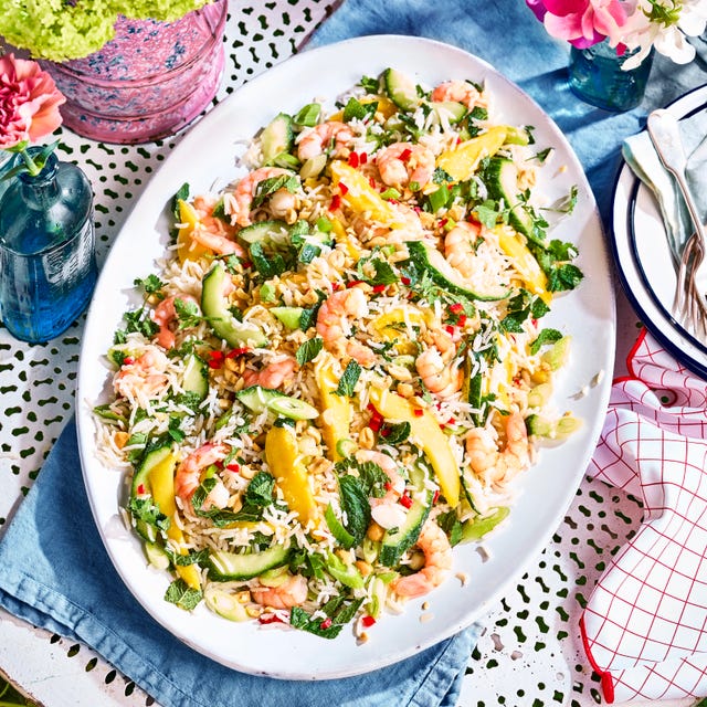 coconut and prawn rice salad