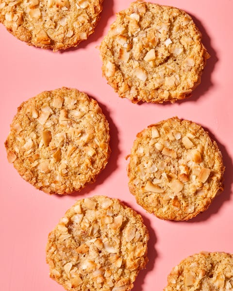 Coconut Cookies - Delish.com gluten free almond flour coconut cookies