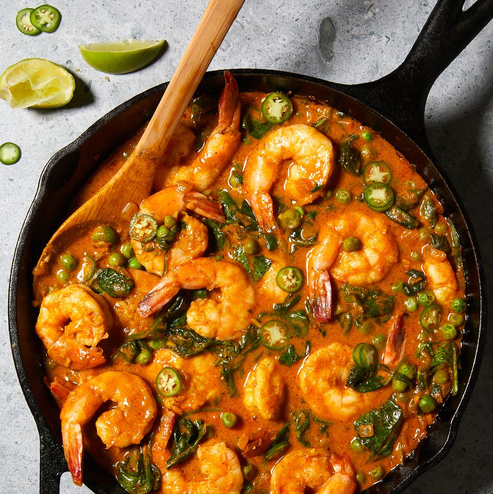 Best Coconut Curry Shrimp and Peas Recipe - How To Make Coconut Curry ...