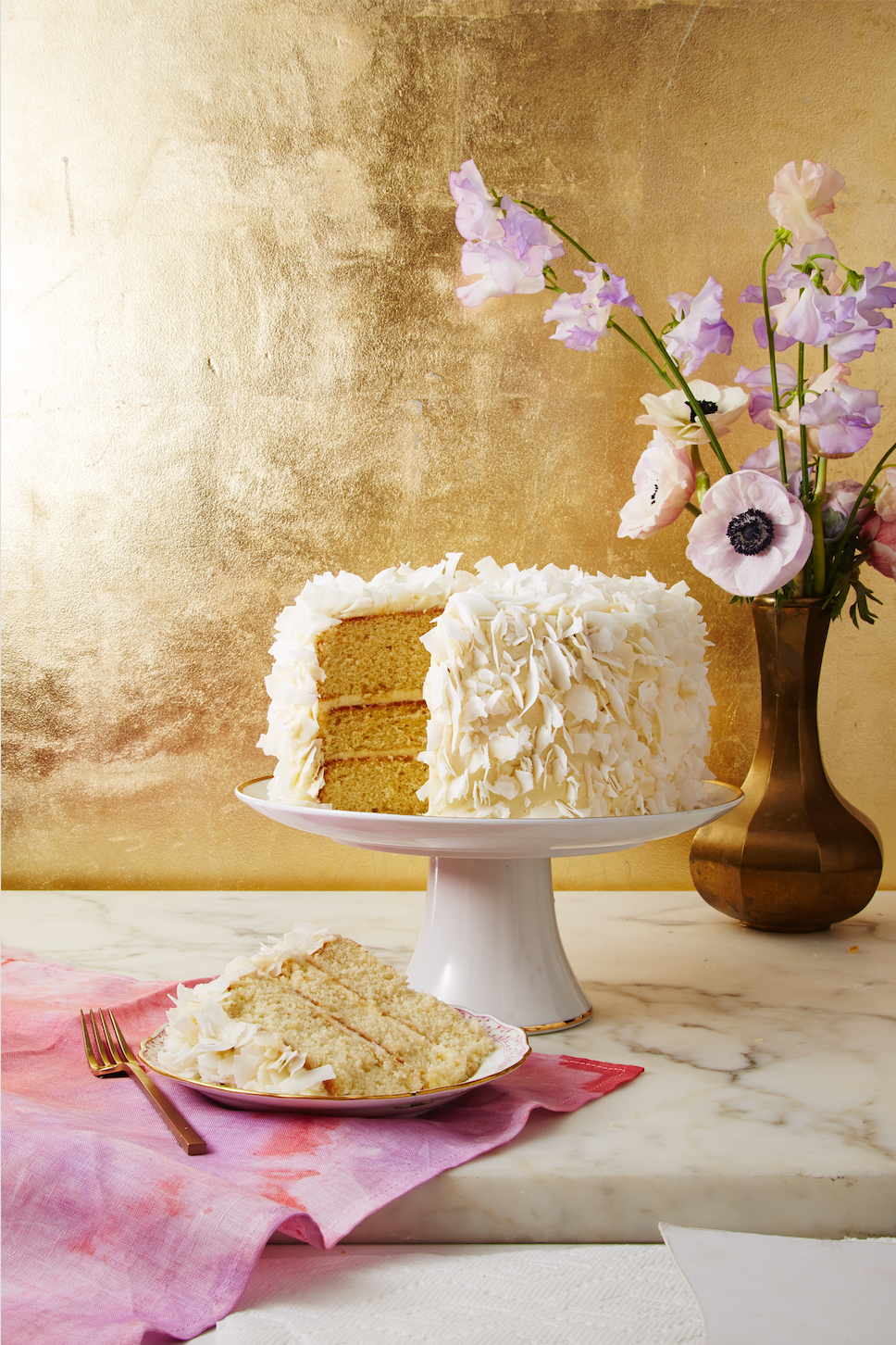 coconut layer cake with cream cheese frosting