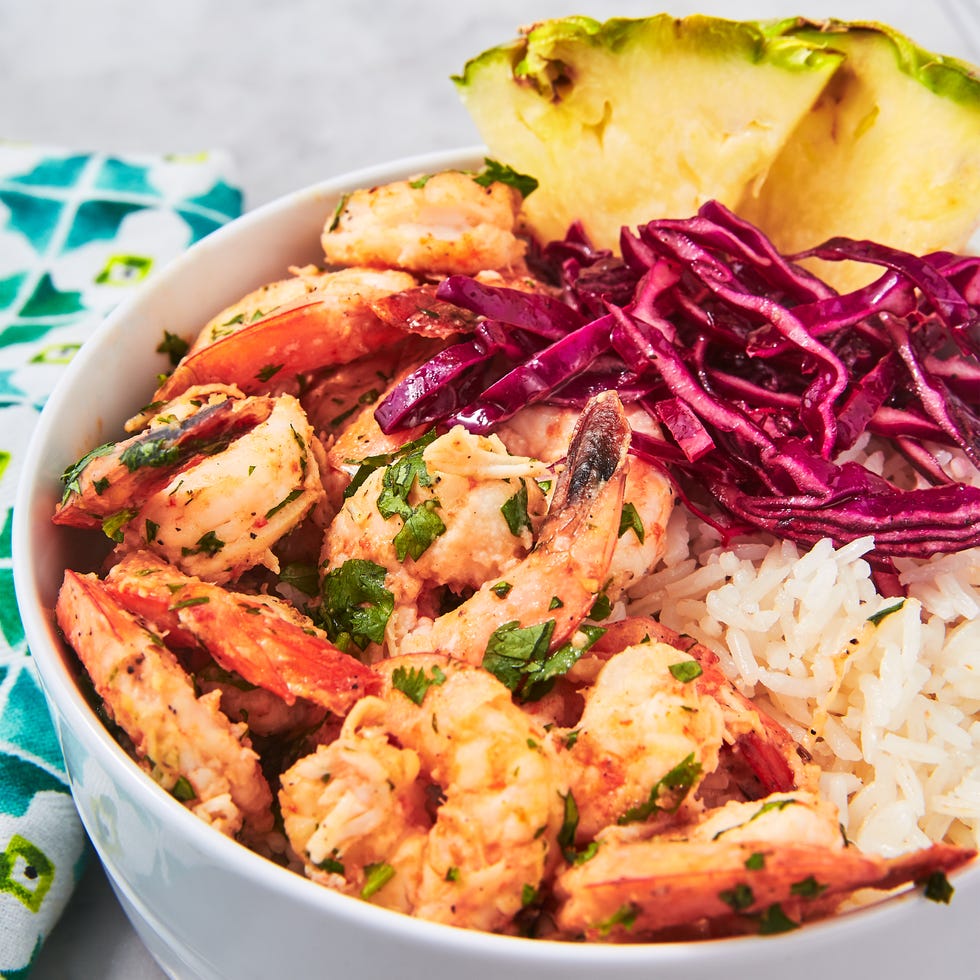 coconut lime shrimp bowls
