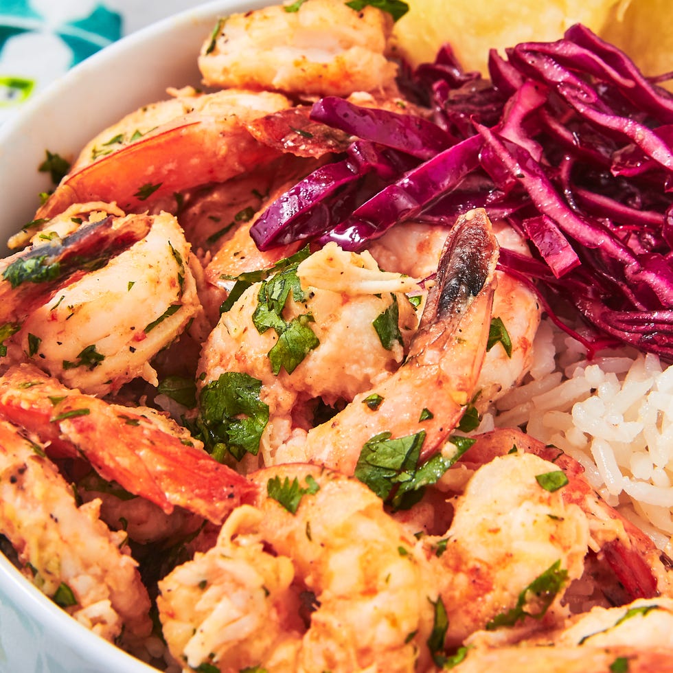coconut lime shrimp bowls