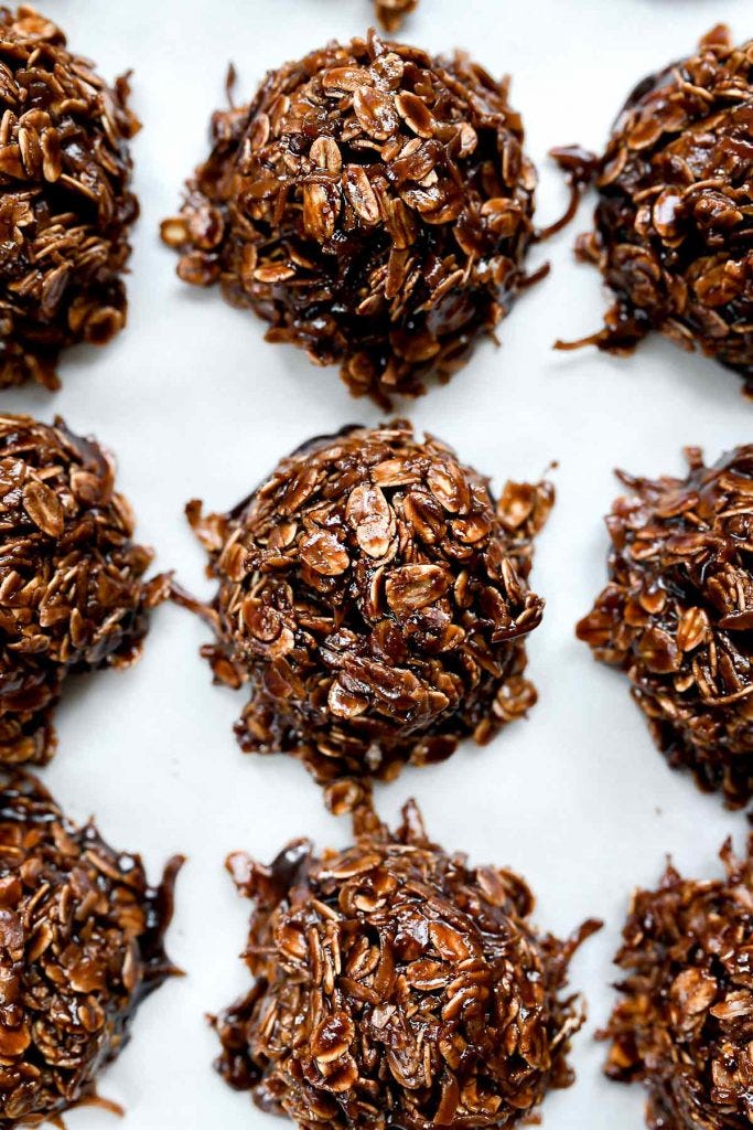 No-Bake Coconut Oat Cookies