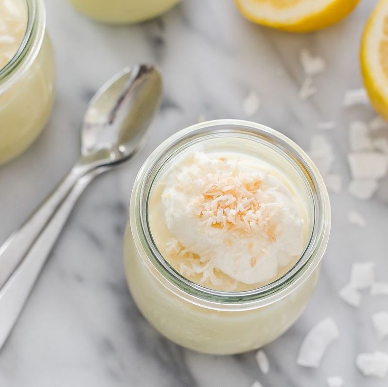 lemon coconut pudding cups dessert recipe