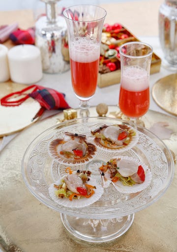receta cóctel de cava y zamburiñas
