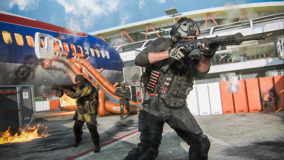 Call of Duty Modern Warfare 3, an airport shootout