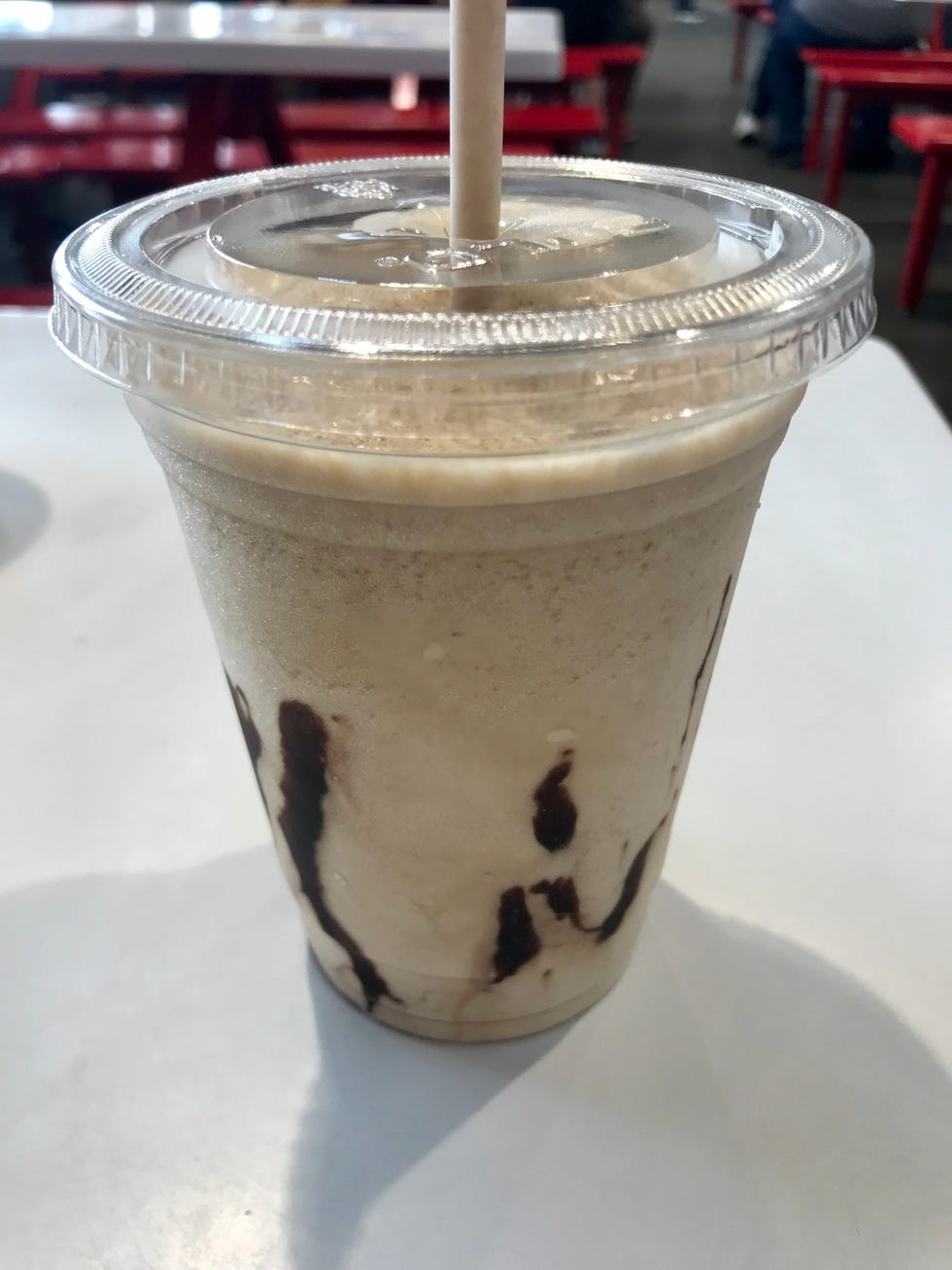 Food, Milkshake, Drink, Irish cream, Frappé coffee, Cream, Dessert, Dairy, Iced coffee, Non-alcoholic beverage, 