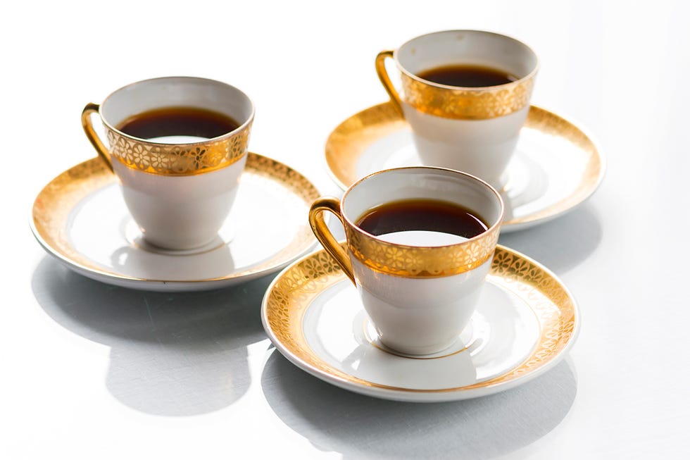 coffee cups of fine limoges porcelain
